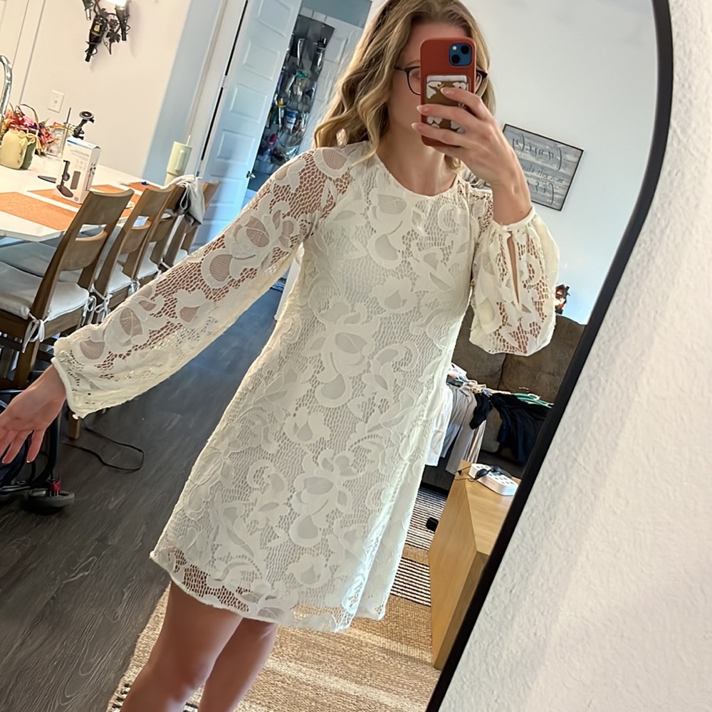 long sleeve lace dress